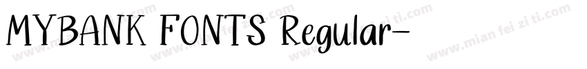MYBANK FONTS Regular字体转换